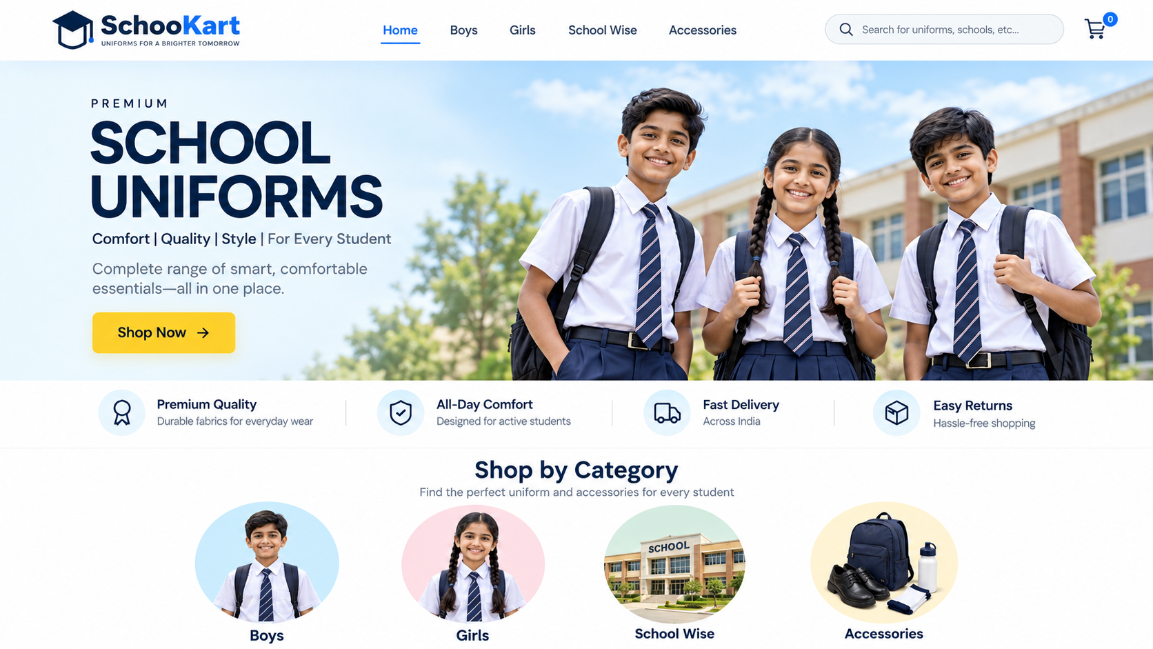 All School Dress desktop storefront preview