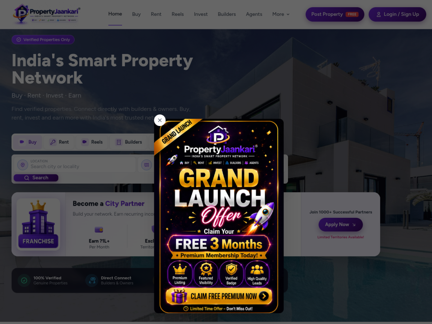 Property Jaankari real estate platform preview